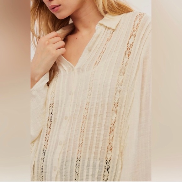 Free People Mila Buttondown Shirt - Picture 4 of 12